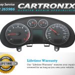 Audi A3 instrument cluster dashboard with speedometer and tachometer gauges displayed.