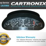 BMW 3 Series E46 46-inch instrument cluster with speedometer and gauges.