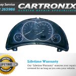 Vauxhall Opel Corsa C instrument cluster with speedometer and fuel gauge displayed.