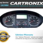 Instrument cluster dashboard for Citroen Jumper with speedometer, tachometer, and display screen.