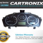 Dashboard cluster for Land Rover 3 with speedometer and fuel gauge displays.