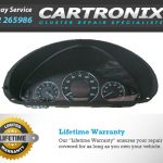 Mercedes CLK W209 209-inch instrument cluster with speedometer and gauges.