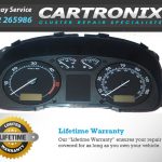 Skoda Octavia Mk1 instrument cluster dashboard with speedometer and fuel gauge, measuring 1-inch.