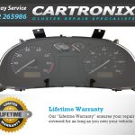 VW Polo 2-inch instrument cluster dashboard with speedometer and fuel gauge for repair services.