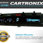 Renault Scenic digital speedometer instrument cluster with display and indicators for vehicle information.
