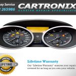 171-inch instrument cluster for Mercedes SLK W171 with speedometer and warning lights.