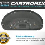 Instrument cluster dashboard for Mercedes Vito W639, measuring 639-inch, displaying speedometer and other gauges.