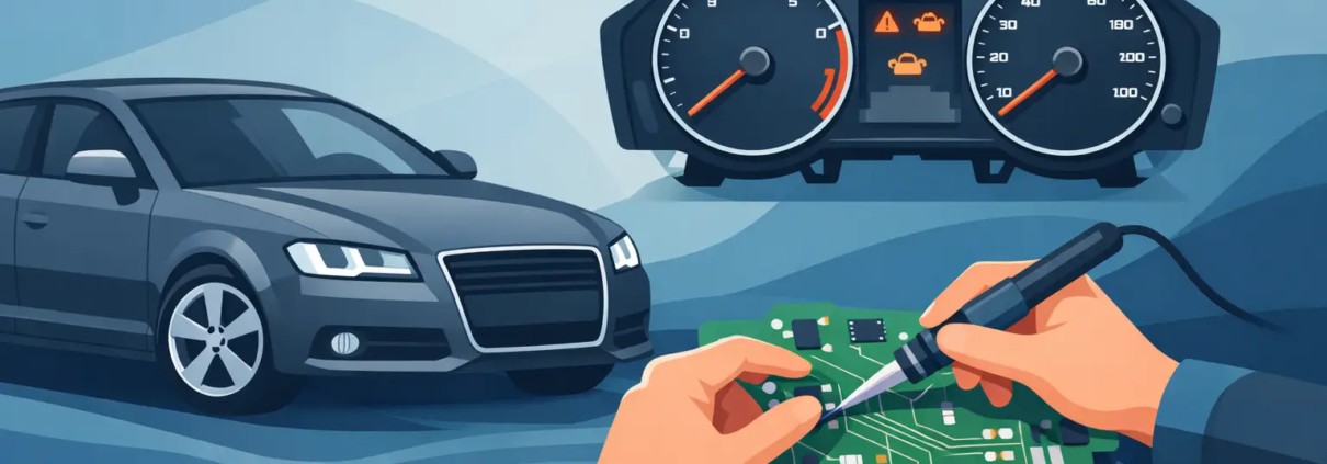 Audi A3 8p Instrument Cluster Repair guide image