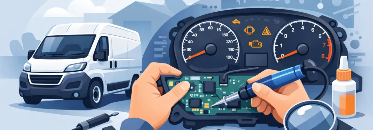 Fiat Ducato Instrument Cluster Repair guide image