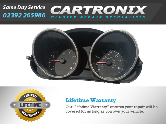 Mazda 3 before Backlighting cluster repair repair image