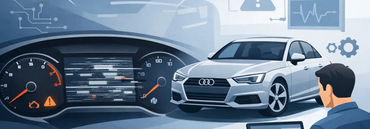 Audi LCD Display Fault Case Study in an A4