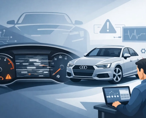 Audi A4 LCD display fault case study