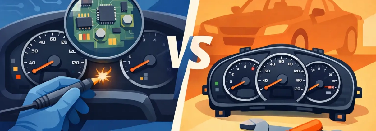 Dashboard Repair Versus Used Cluster: Which Wins?