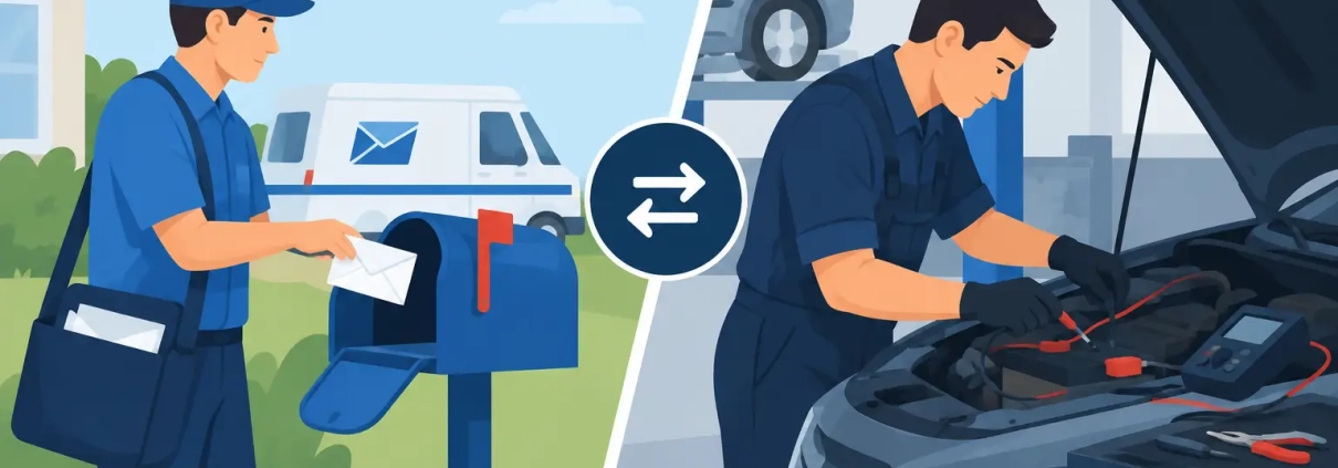 Postal Repair vs Local Auto Electrician: Which?